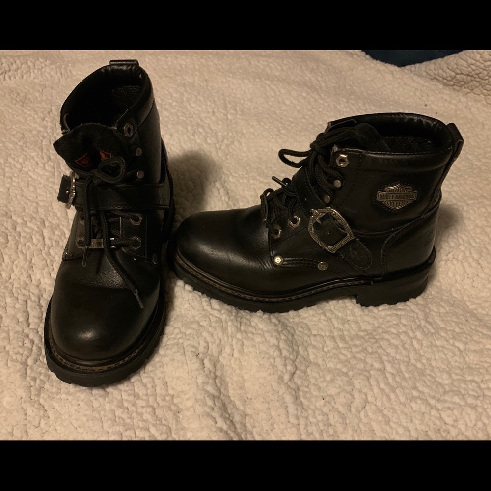 Size 7  Harley-Davidson® Women's Faded Glory Black